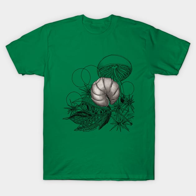 Curled up Roly-Poly Doodle T-Shirt by mernstw